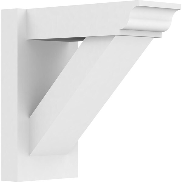 Ekena Millwork Traditional Architectural Grade PVC Outlooker with Traditional Ends, 7"W X 14"D X 14"H OUTP07X14X14TRA01 - main